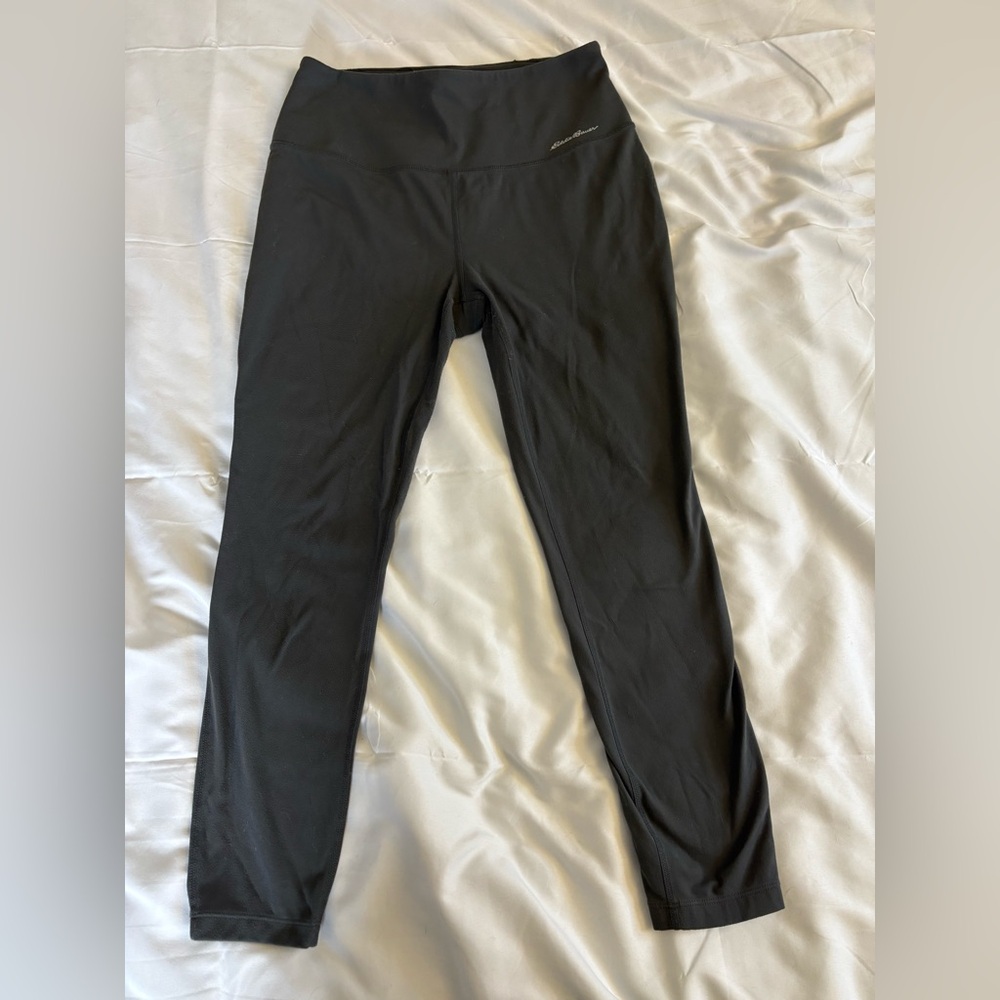 Eddie Bauer Capri Womens Small Charcoal Grey Leggings
